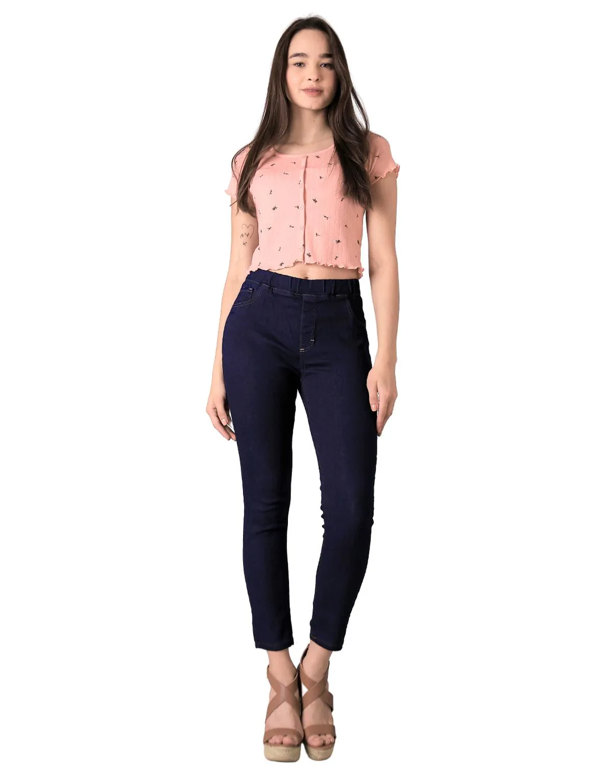 Jeans Mujer Básico Skinny Azul Stfashion 63104205